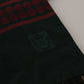 Black DG Logo Print Wrap Shawl Fringe Scarf