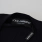 Black Virgin Wool Crewneck Pullover  Sweater