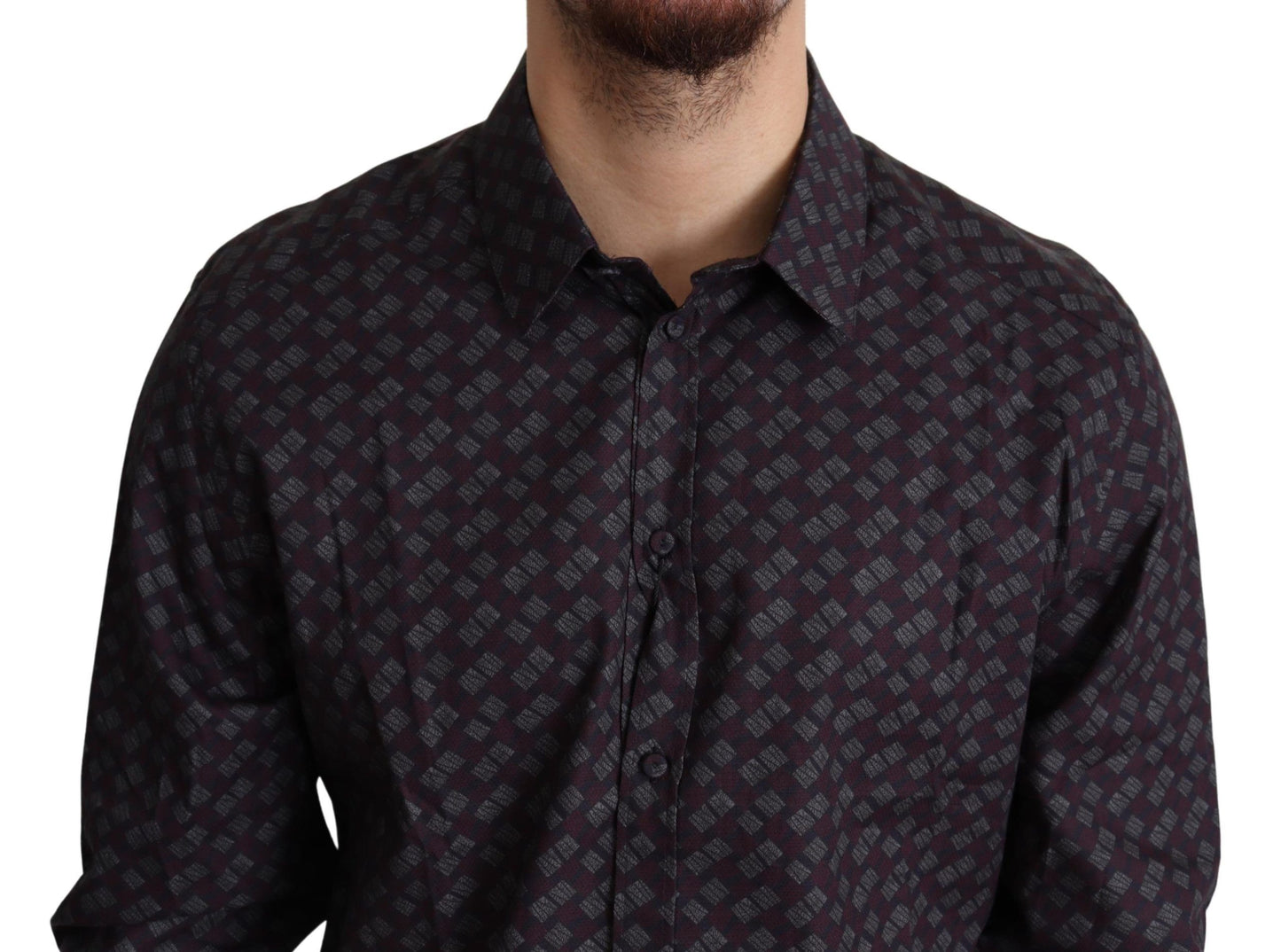 Elegant Multicolor Cotton Dress Shirt