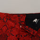 Italian Designer Slim Fit Red Jacquard Suit