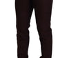 Maroon Wool Silk 3-Piece Martini Suit