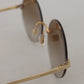 Vintage-Inspired Round Golden Sunglasses