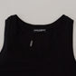 Black Cotton Sleeveless Men T-shirt