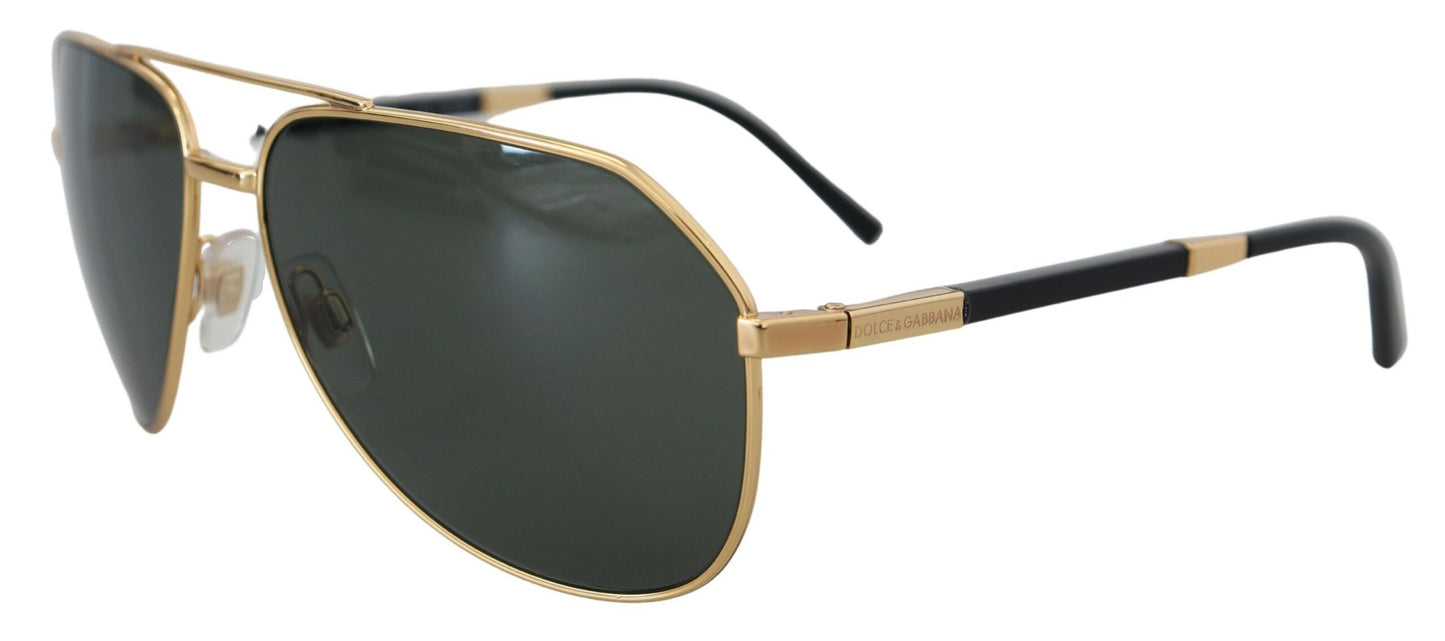 Golden Aviator Elegance Sunglasses