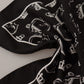 Black DG Crown Print Square Handkerchief