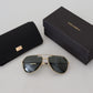 Golden Aviator Elegance Sunglasses