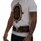Elegant White Crewneck Cotton Tee