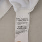Elegant White Crewneck Cotton Tee