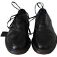 Elegant Black Leather Derby Dress Shoes