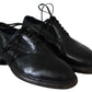 Elegant Black Leather Derby Dress Shoes