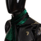 Elegant Green Silk Men's Scarf Wrap