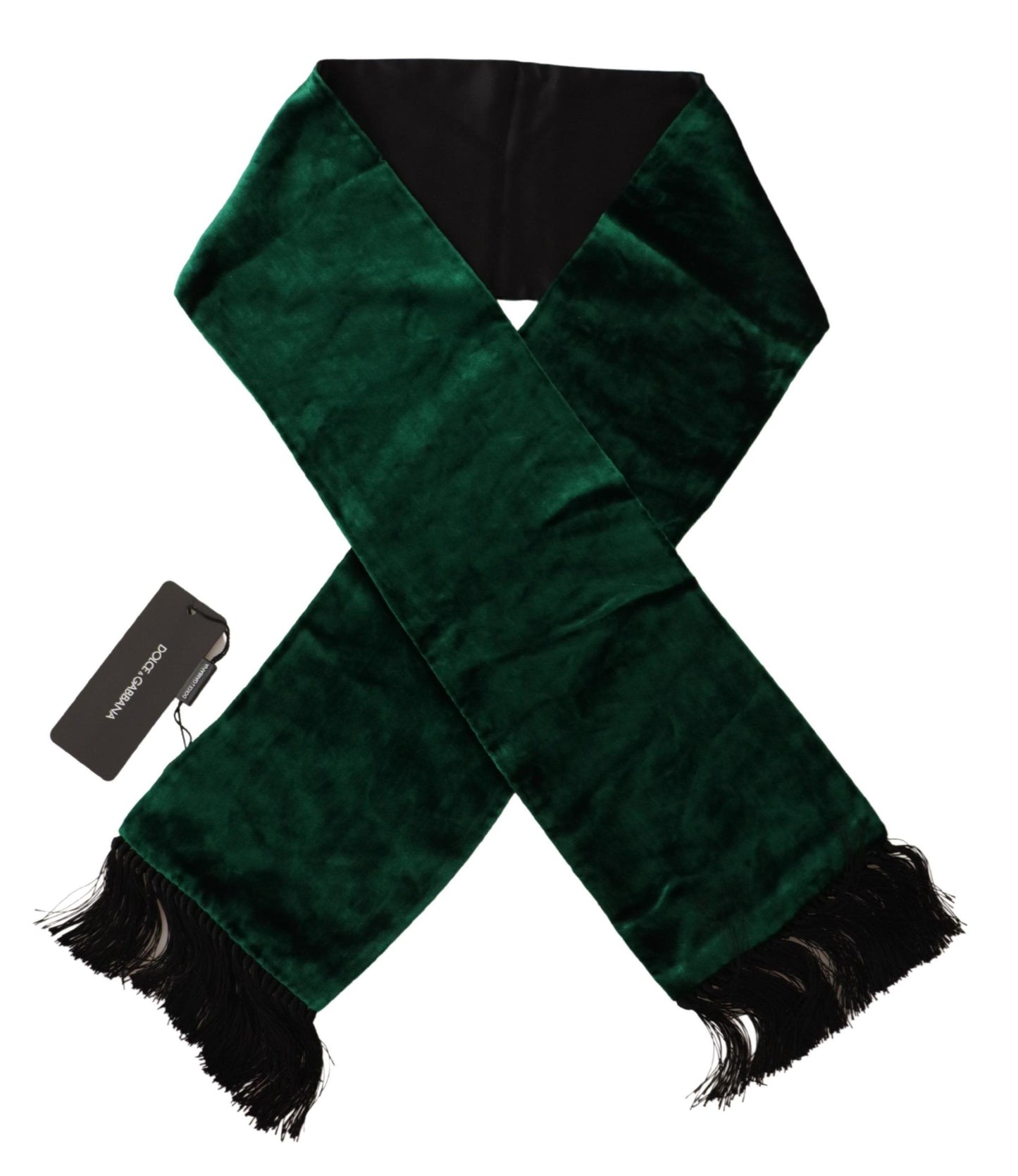 Elegant Green Silk Men's Scarf Wrap