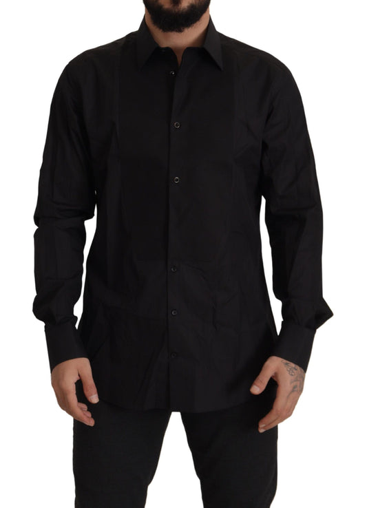 Black GOLD Slim Fit Tuxedo Dress Shirt