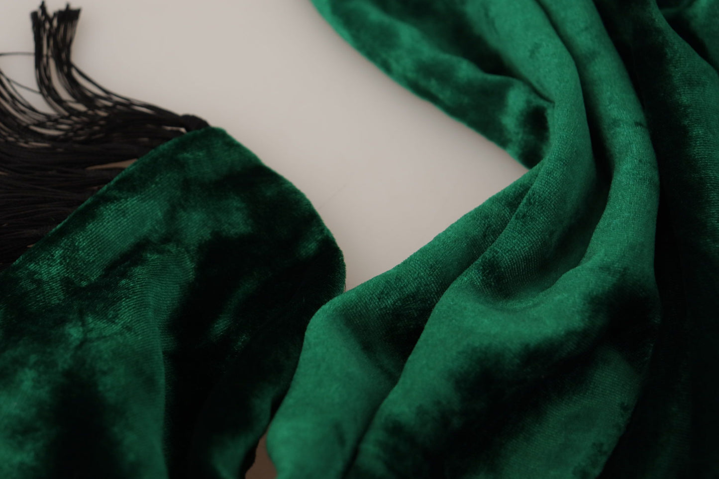 Elegant Green Silk Men's Scarf Wrap