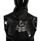 Elegant Silk Black Men's Scarf