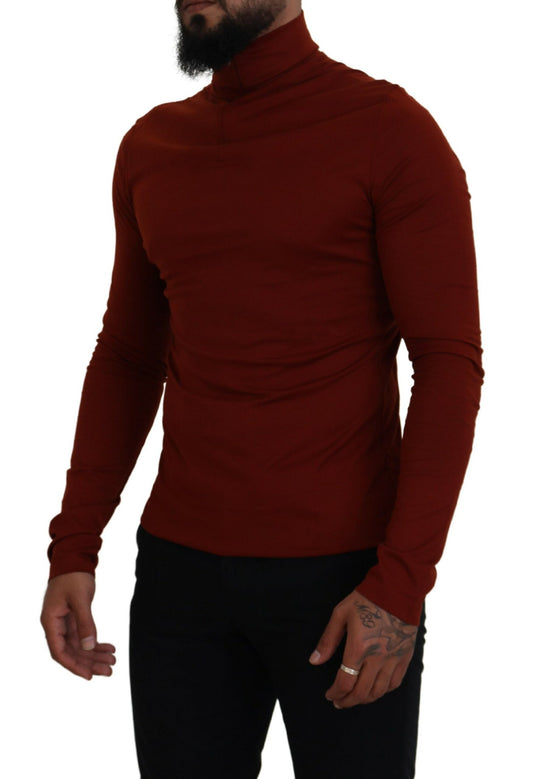 Elegant Maroon Collar Zip Sweater