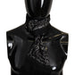 Elegant Silk Black Doodle Scarf for Men