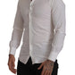 White Stretch GOLD Slim Fit Dress Shirt
