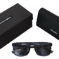Elegant Blue Acetate Sunglasses