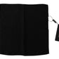 Black Flora Design Mens Square Handkerchief Scarf