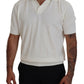 Ivory White Polo T-Shirt with Classic Elegance
