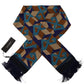 Multicolor Patterned Wrap Shawl Fringe Scarf