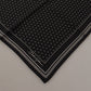 Black Polka Dots DG Logo Square Handkerchief