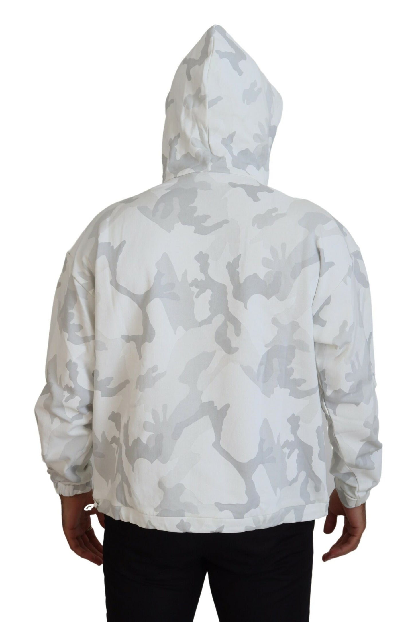 Elegant Camouflage Hooded Jacket