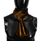 Brown Mens Shawl Warm Neck Wrap Fringe Silk Scarf