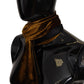 Brown Mens Shawl Warm Neck Wrap Fringe Silk Scarf