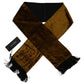 Brown Mens Shawl Warm Neck Wrap Fringe Silk Scarf