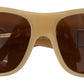 Elegant Cream Swarovski Sunglasses