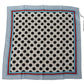 Elegant Silk Polka Dot Square Scarf
