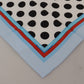 Elegant Silk Polka Dot Square Scarf