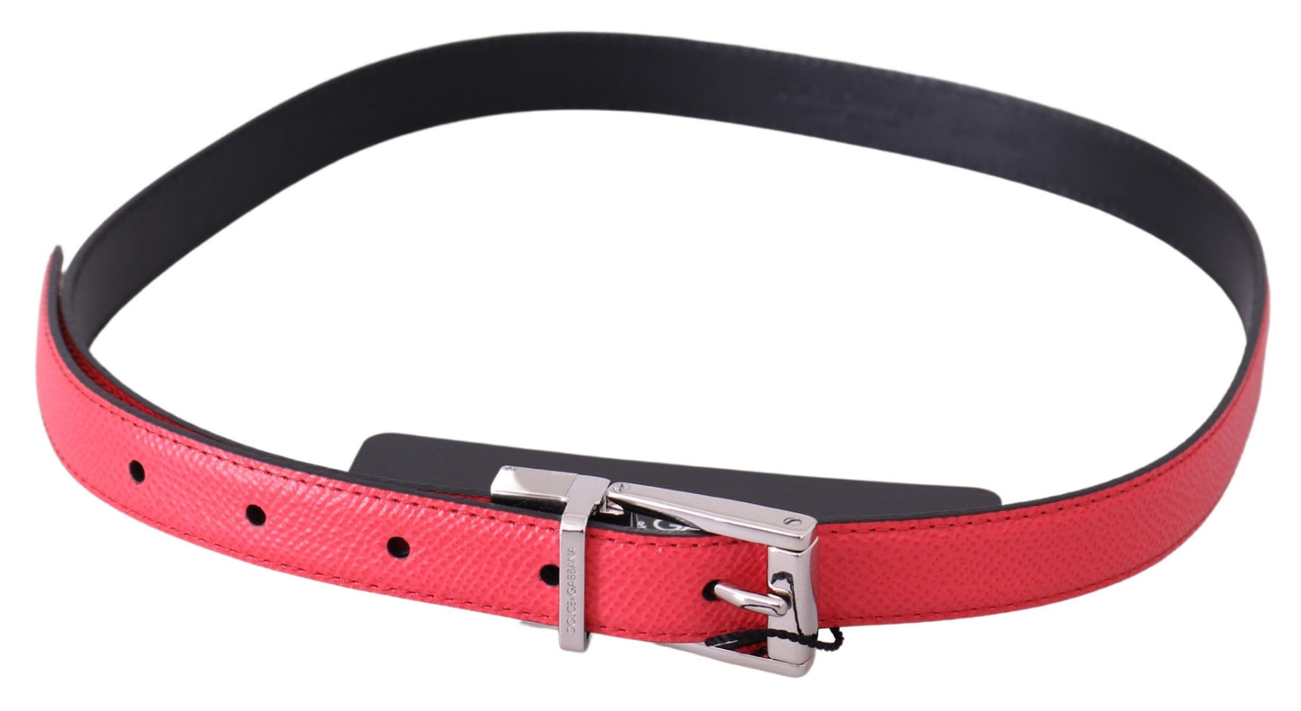 Chic Pink Leather Belt for Women