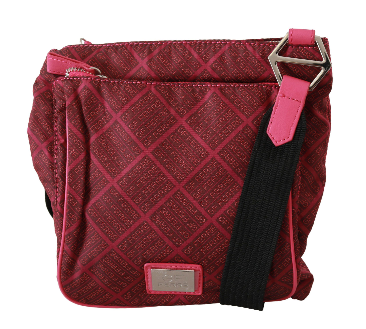 Chic Pink Fabric Crossbody Elegance