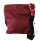 Chic Pink Fabric Crossbody Elegance