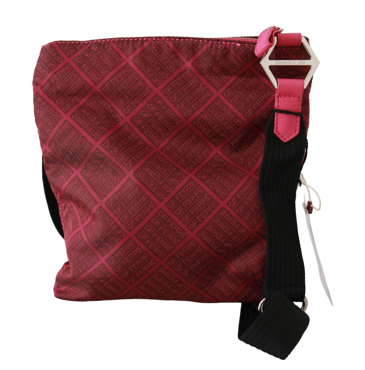 Chic Pink Fabric Crossbody Elegance