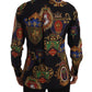 Elegant Slim Fit Medal Print Cotton Shirt