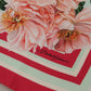 Elegant Floral Silk Square Scarf