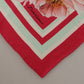 Elegant Floral Silk Square Scarf