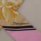 Elegant Floral Silk Bandeau Scarf