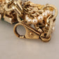 Opulent Gold Tone Crystal Statement Necklace