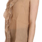 Chic Sleeveless Brown Lace Tank Top