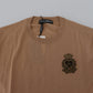 Beige Cashmere Crown Logo Pullover Sweater