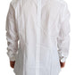 Elegant White Cotton Dress Shirt