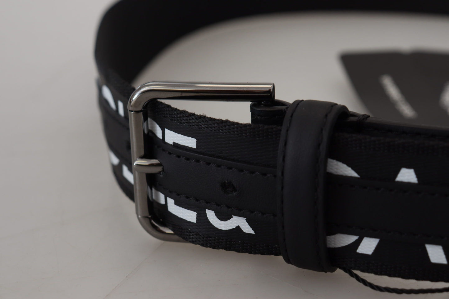 Elegant Monochrome Belt with DG Logo