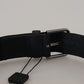 Elegant Monochrome Belt with DG Logo
