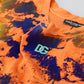 Elegant Orange Tie Dye Silk T-Shirt