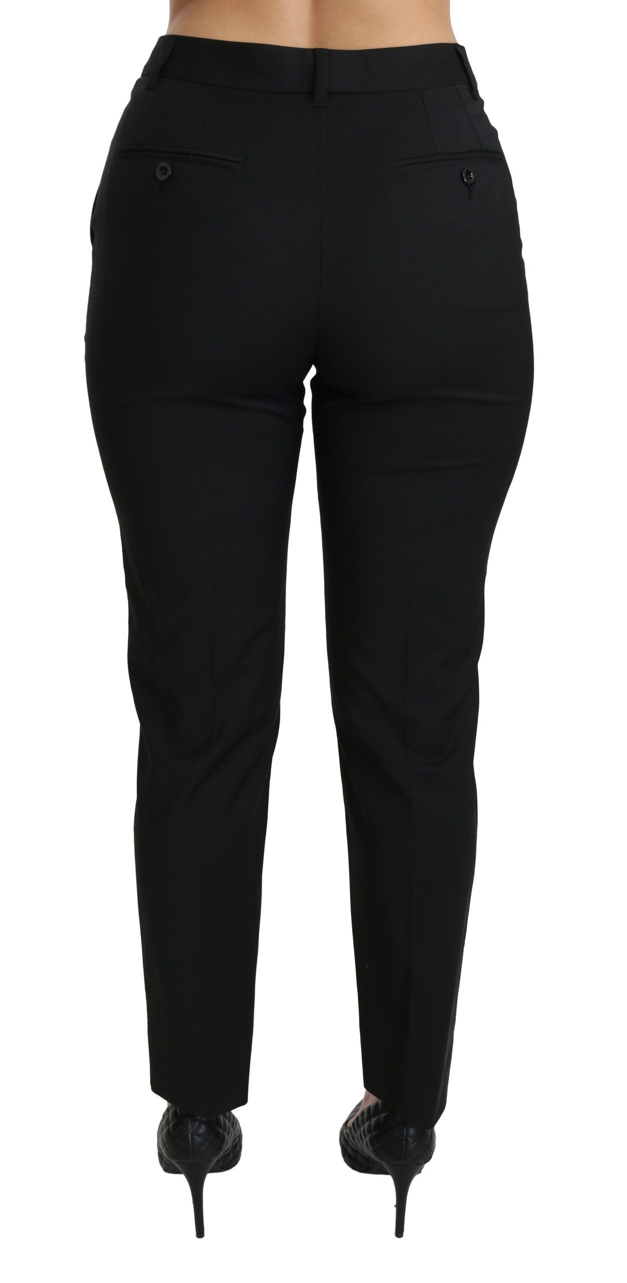 Chic Slim Fit Mid Waist Cropped Pants